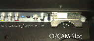 LCD TV cam slot